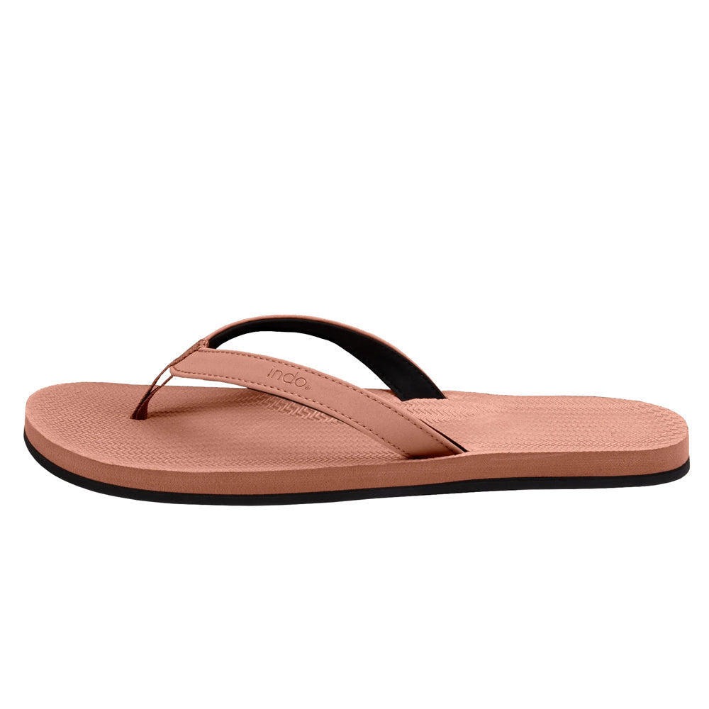 Indosole - Womens Flip Flops - ESSNTLS - Rust Sandals Indosole