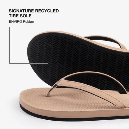 Indosole - Womens Flip Flops - ESSNTLS - Soil Light Sandals Indosole