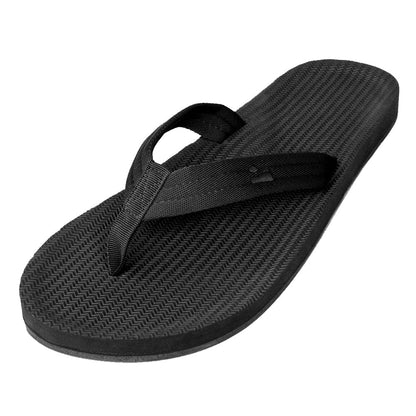 Indosole - Mens Flip Flops - Easy Living - Black Sandals Indosole UK 6/7 - EU 39/40