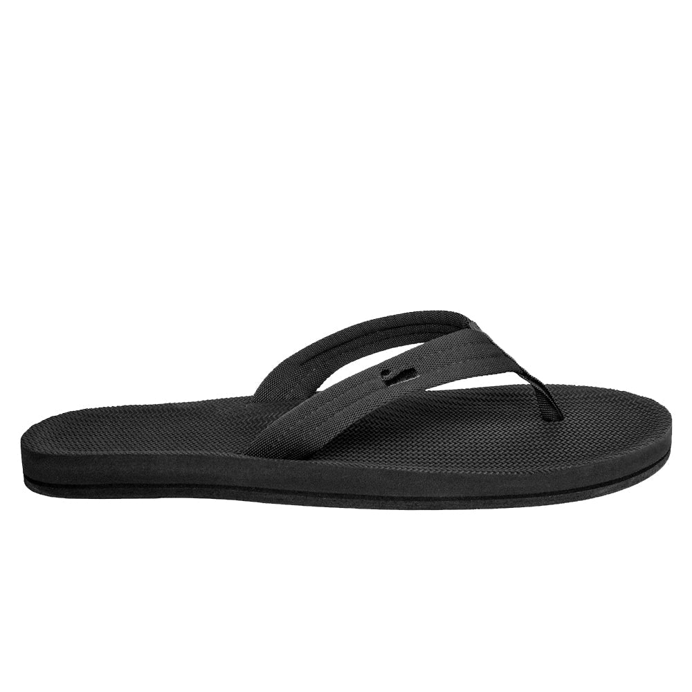 Indosole - Mens Flip Flops - Easy Living - Black Sandals Indosole