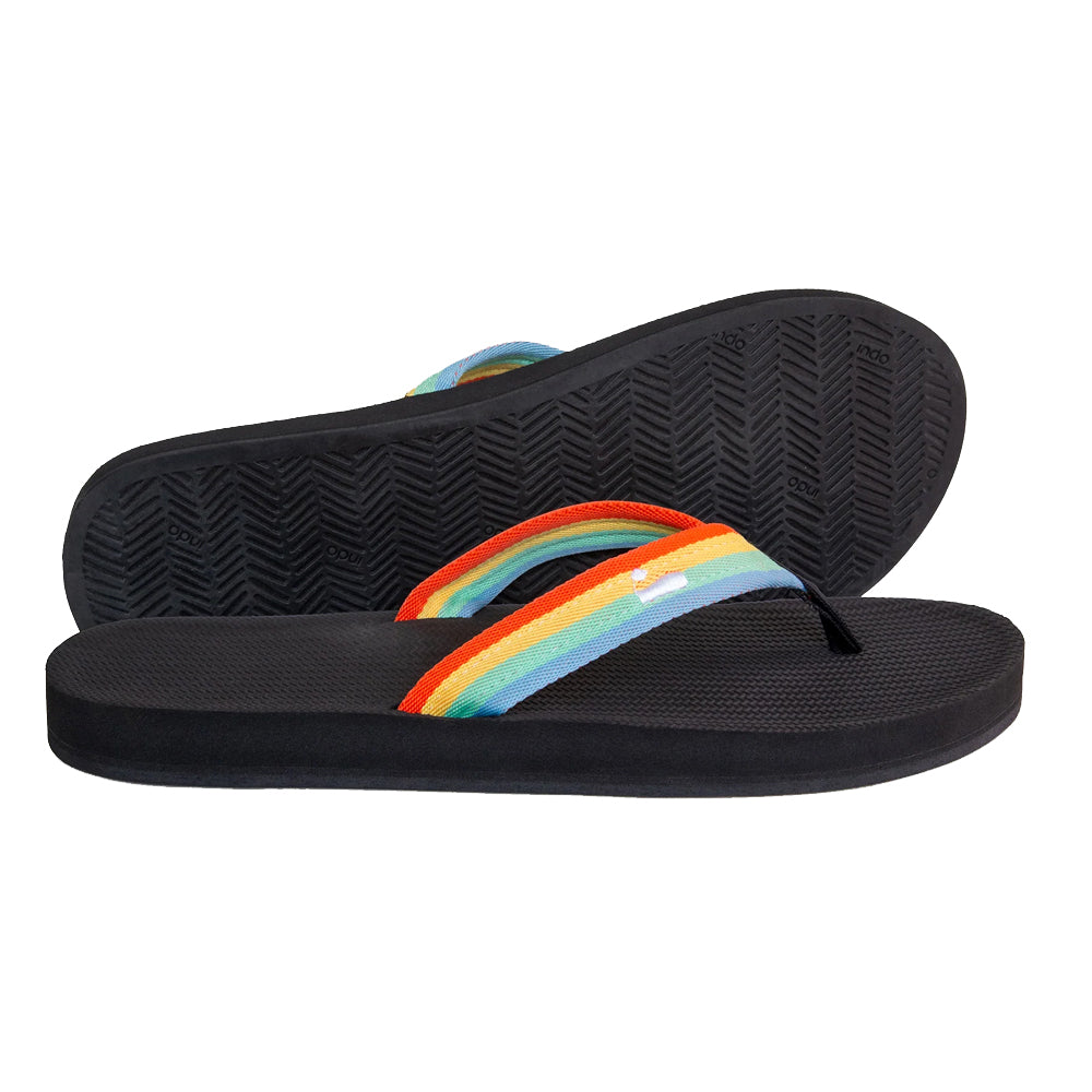 Indosole - Mens Flip Flops - Easy Living - Rainbow Sandals Indosole