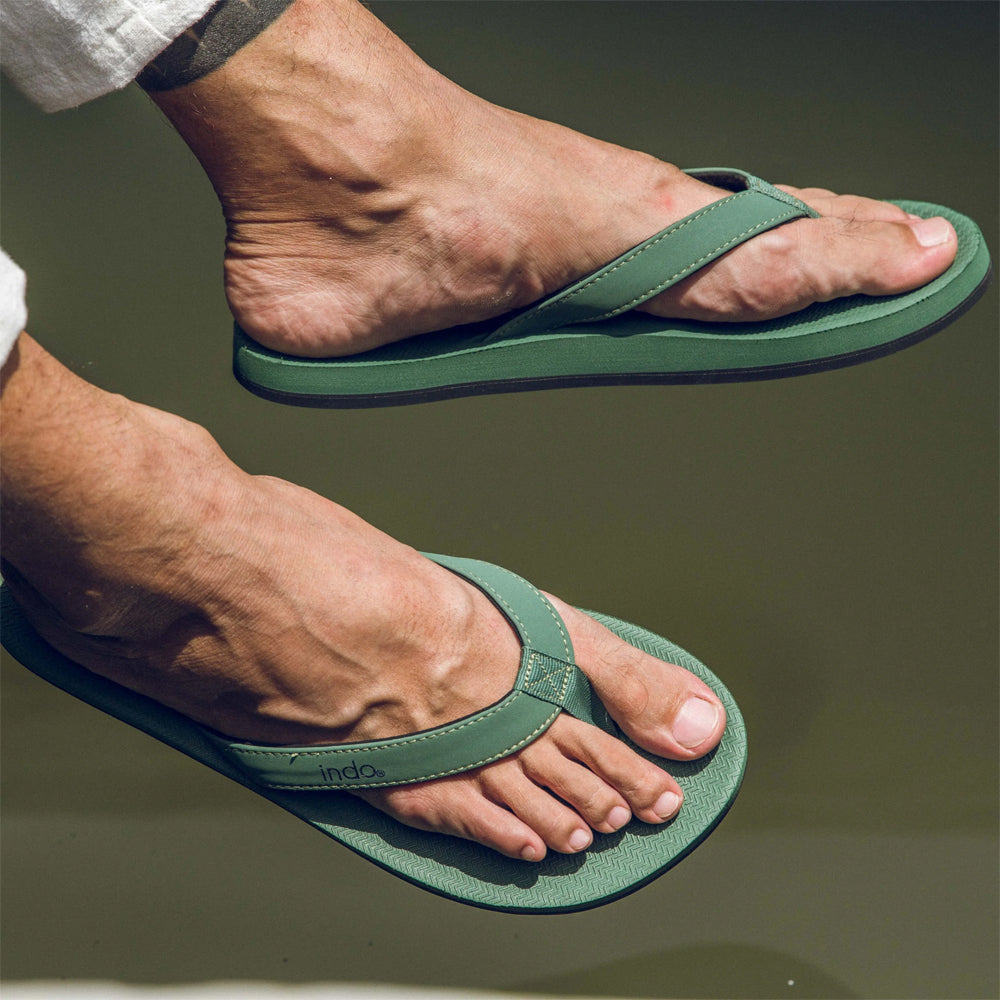 Indosole - Mens Flip Flops - ESSNTLS - Leaf Sandals Indosole