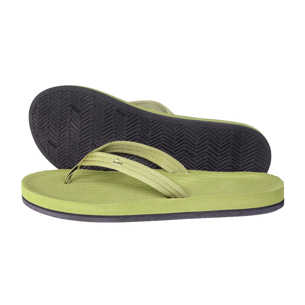 Indosole - Womens Flip Flops - Easy Living - Matcha Sandals Indosole