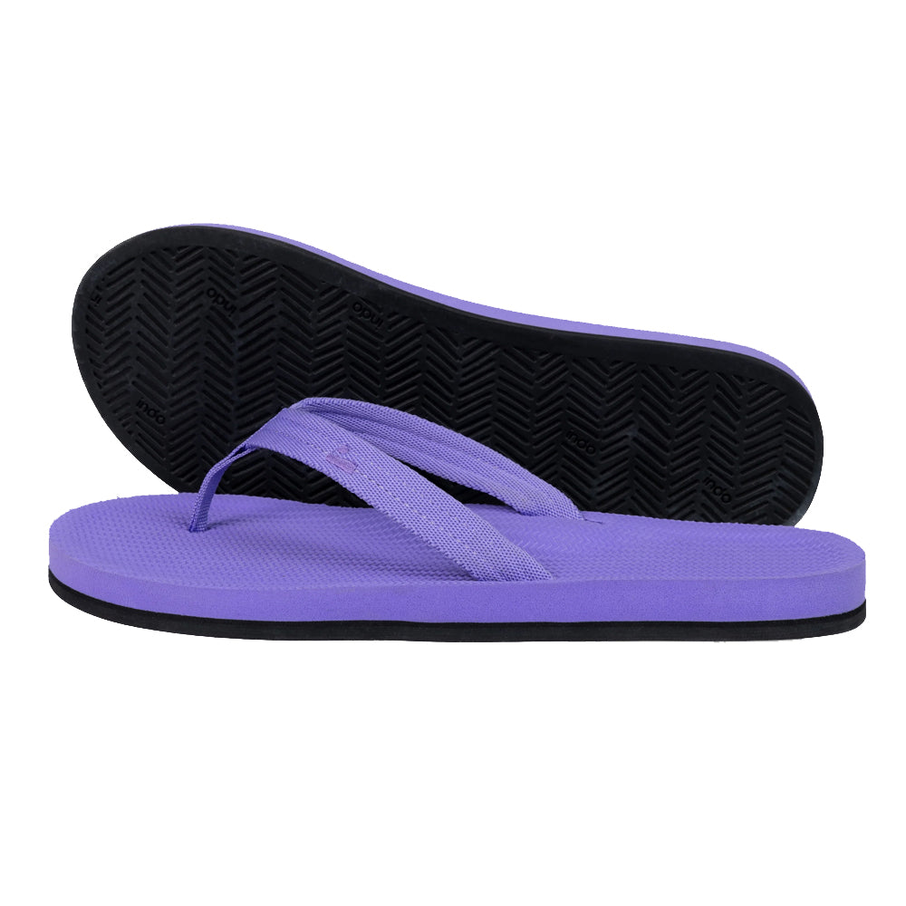 Indosole - Womens Flip Flops - Easy Living - Purple Haze Sandals Indosole
