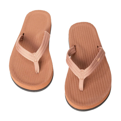 Indosole - Womens Flip Flops - Easy Living - Rust Sandals Indosole
