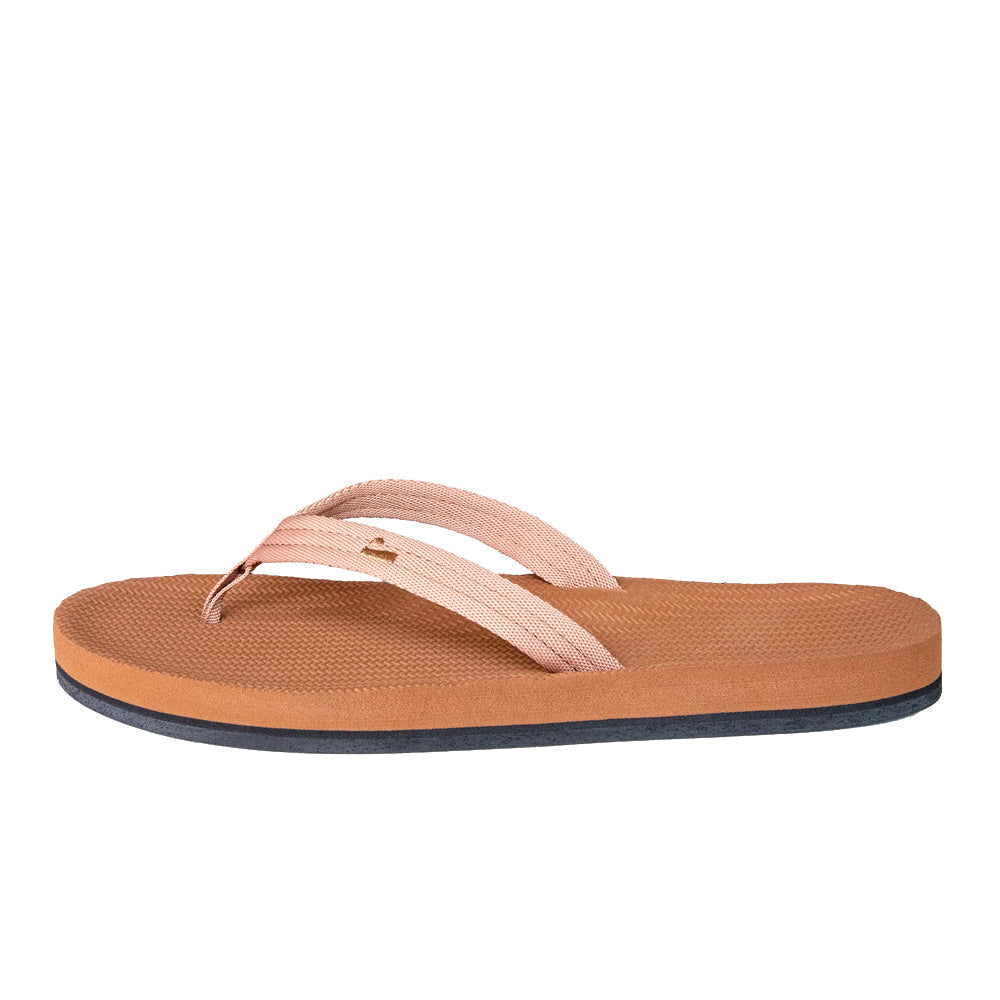 Indosole - Womens Flip Flops - Easy Living - Rust Sandals Indosole
