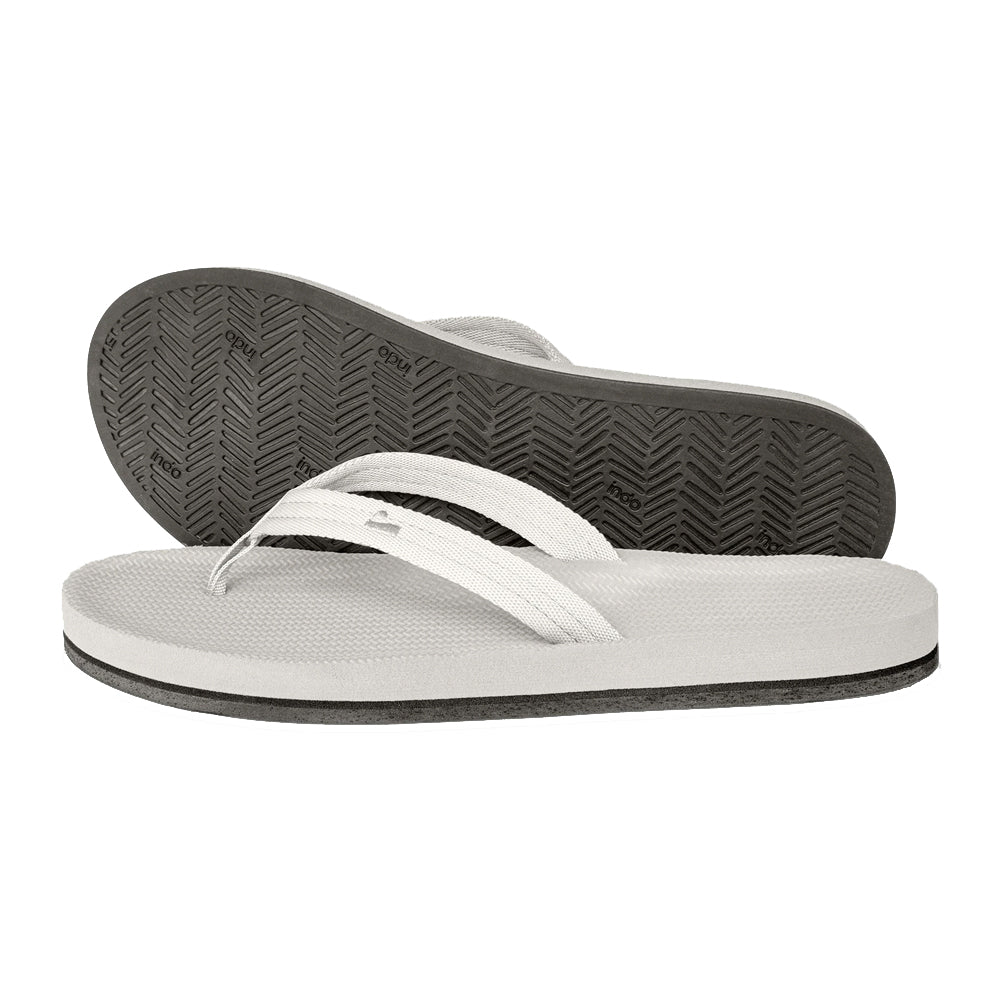 Indosole - Womens Flip Flops - Easy Living - Sea Salt Sandals Indosole