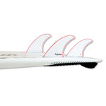 Futures Jordy Signature Honeycomb Medium Thruster Fin Set White Red