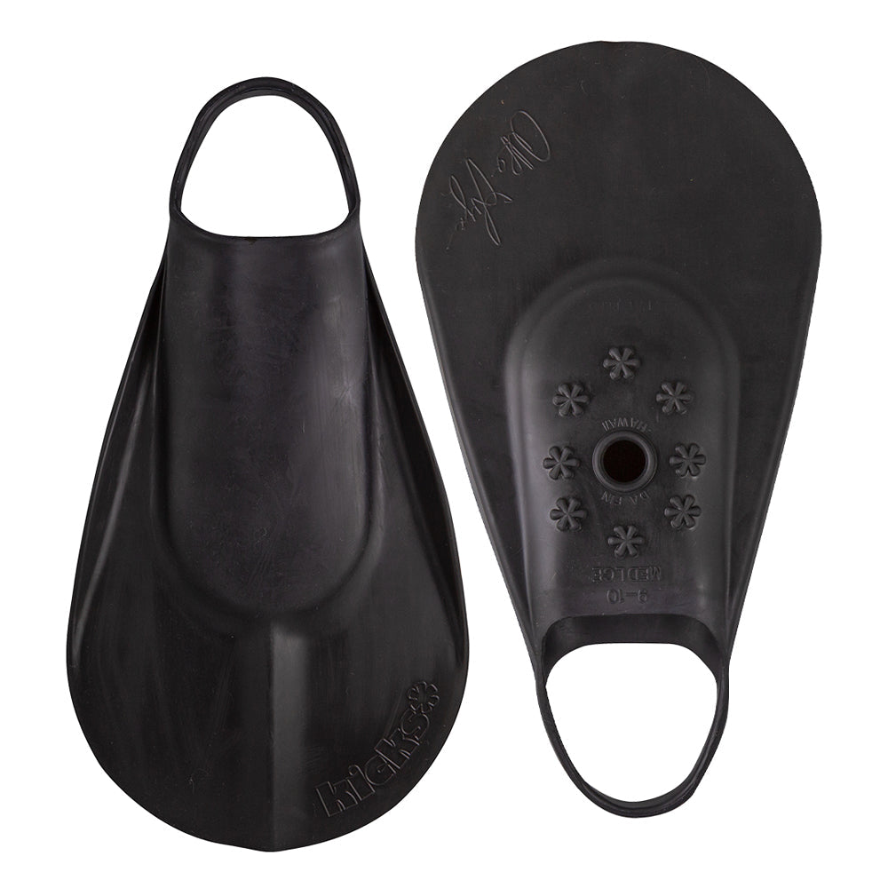 Kicks Fins - Black Swimming Fins Kick Fins XS - UK 2-3