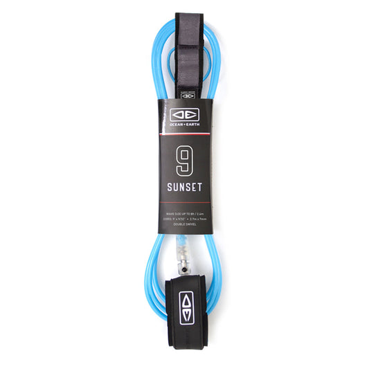 Ocean & Earth 9’0 Sunset Surfboard Leash Blue Surf Leash Ocean & Earth 9'0 Blue