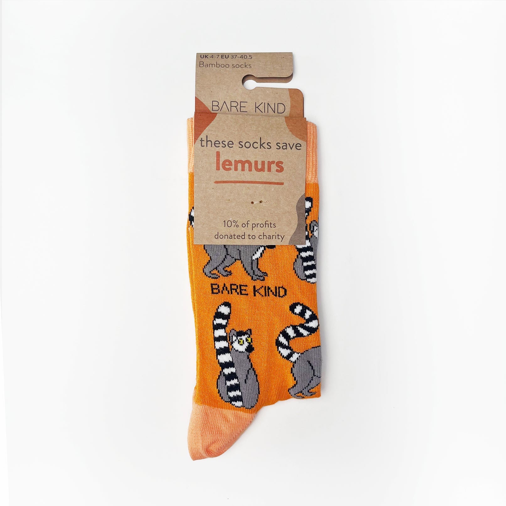 Save the Lemurs Bamboo Socks Socks Bare Kind