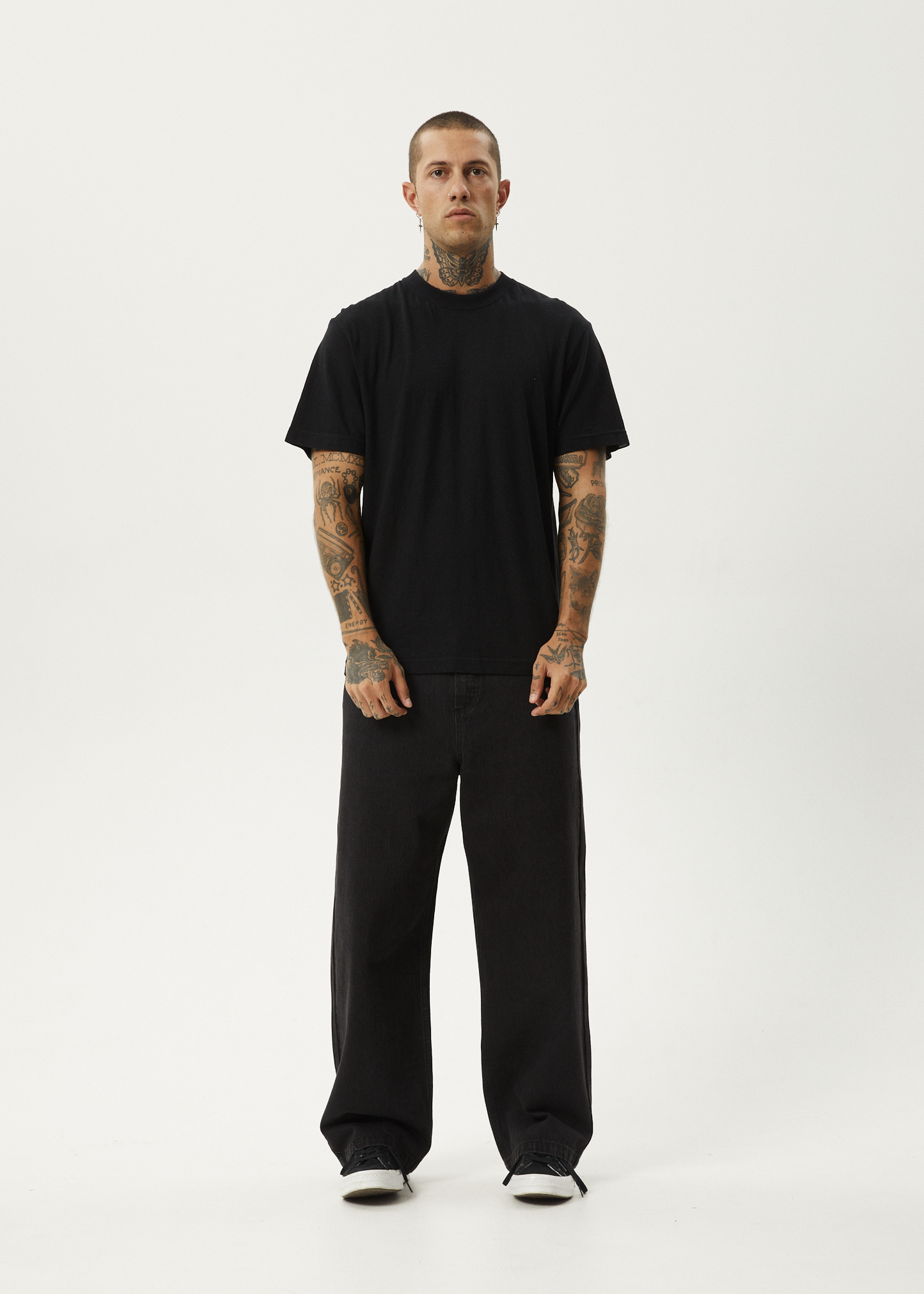 AFENDS Classic Retro Tee - Black tee shirt AFENDS