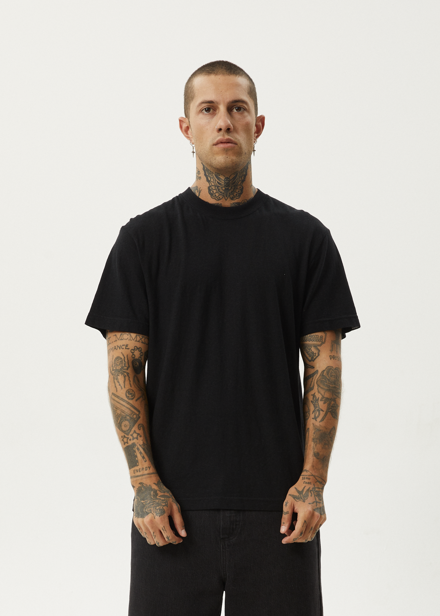 AFENDS Classic Retro Tee - Black tee shirt AFENDS
