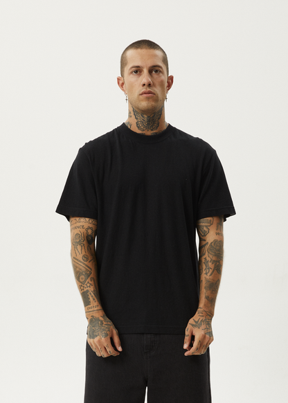 AFENDS Classic Retro Tee - Black tee shirt AFENDS