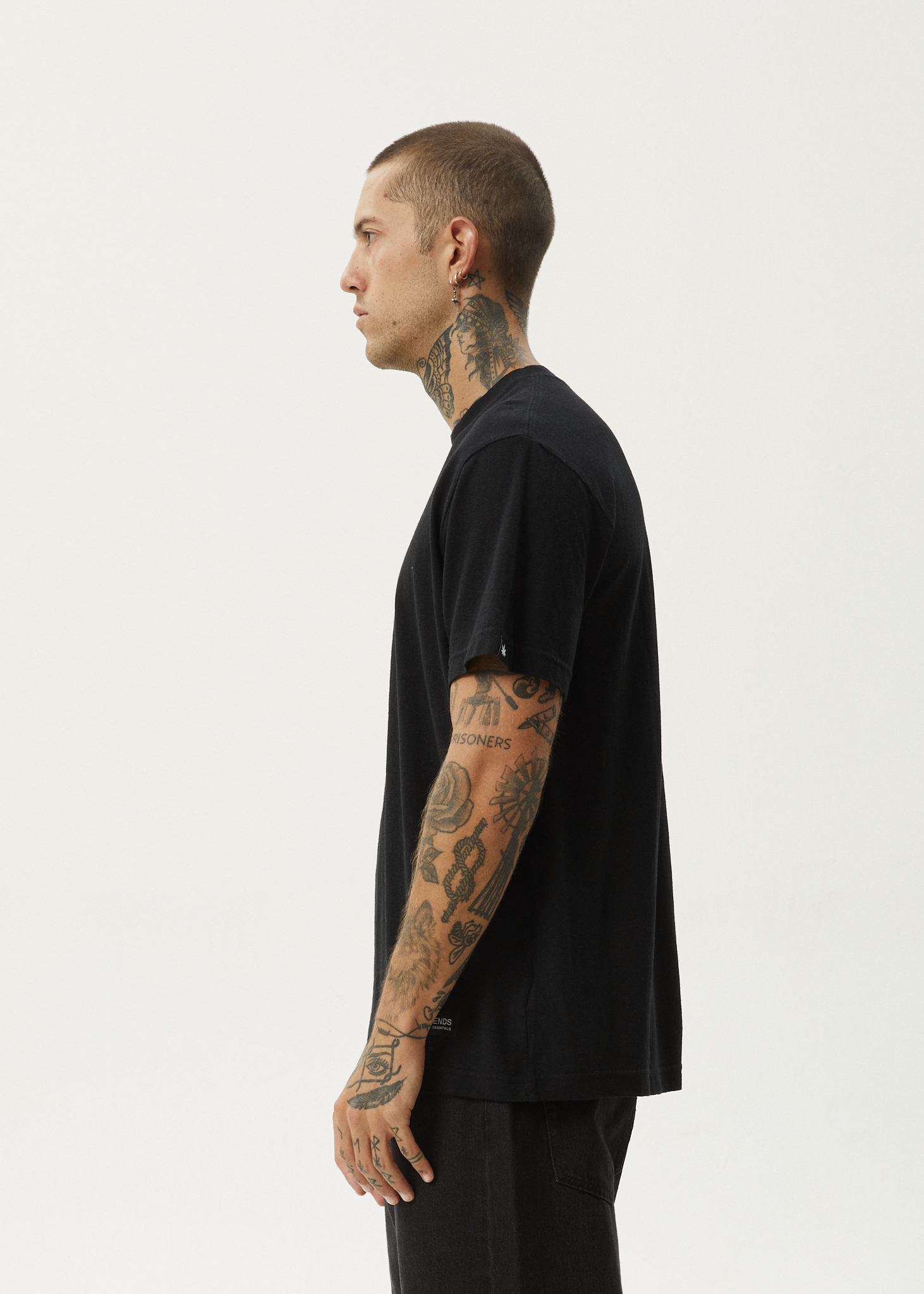 AFENDS Classic Retro Tee - Black tee shirt AFENDS