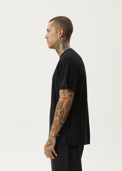AFENDS Classic Retro Tee - Black tee shirt AFENDS