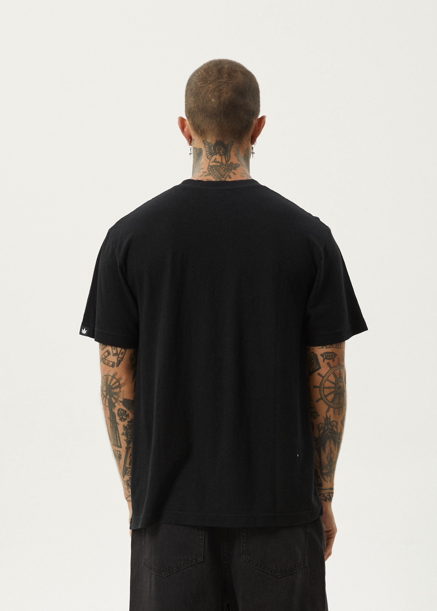 AFENDS Classic Retro Tee - Black tee shirt AFENDS