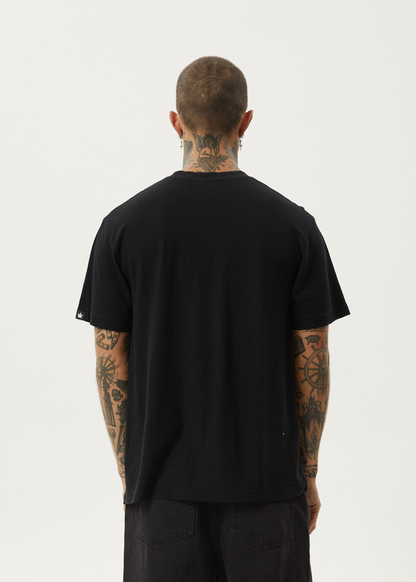 AFENDS Classic Retro Tee - Black tee shirt AFENDS