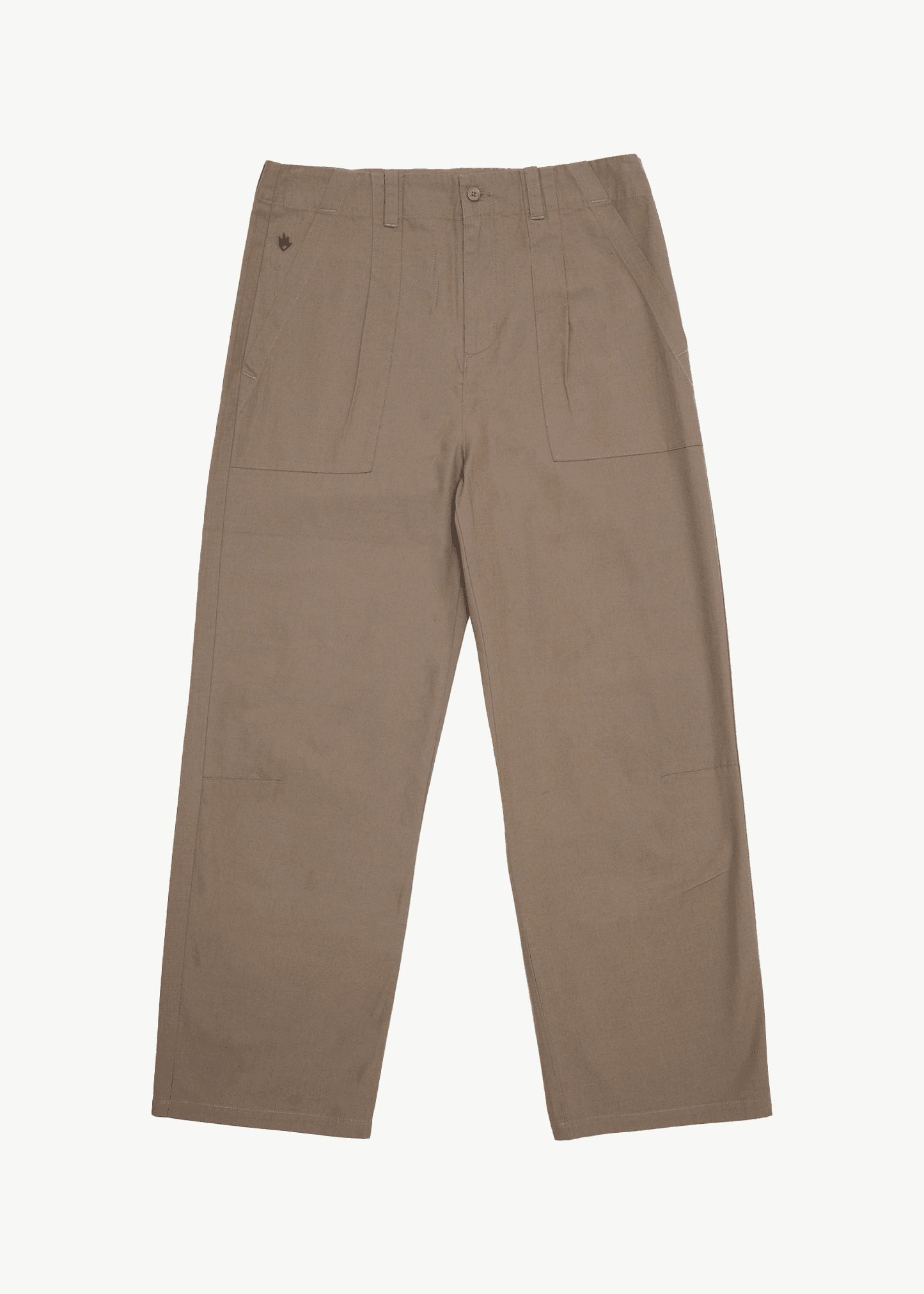 AFENDS Glider Pleated Pant - Fossil pant AFENDS