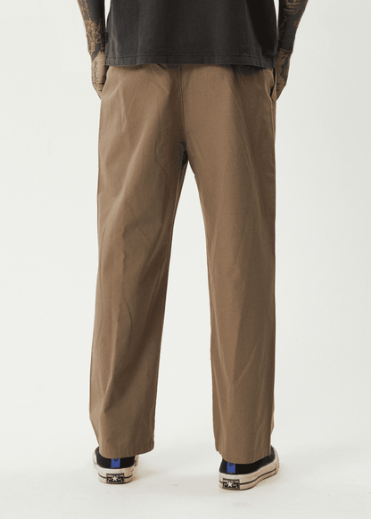 AFENDS Glider Pleated Pant - Fossil pant AFENDS