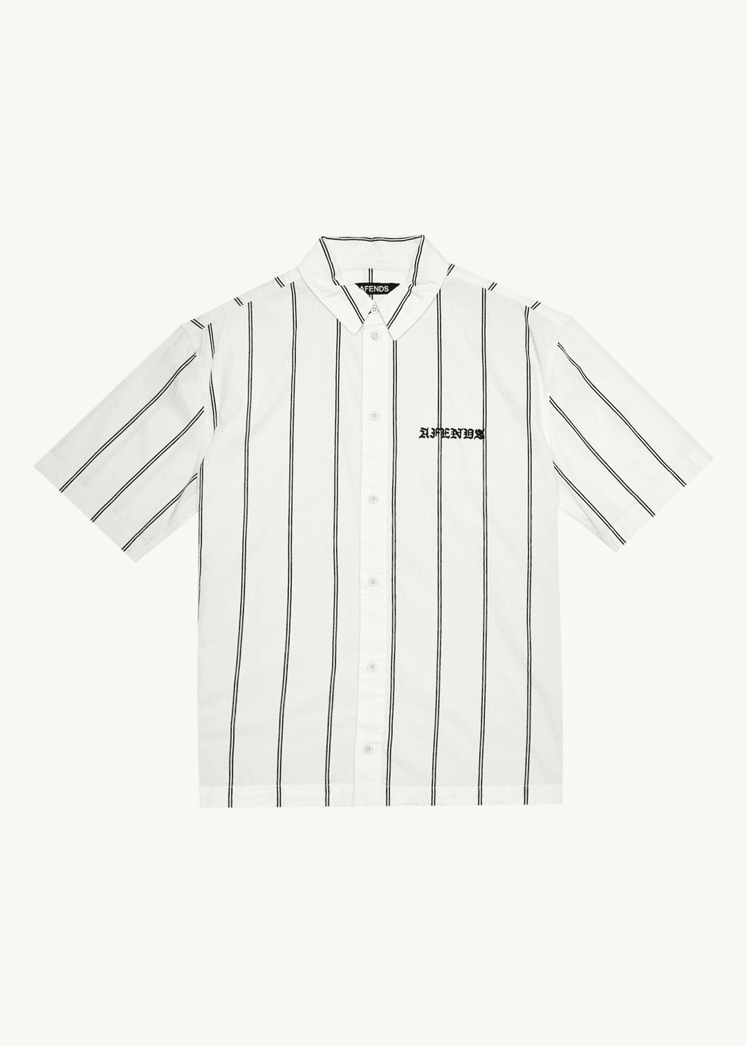 AFENDS Fineline Short Sleeve Shirt - Limestone short sleeve shirt AFENDS