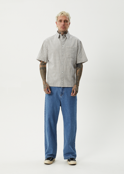 AFENDS Drew Seersucker Shirt short sleeve shirt AFENDS