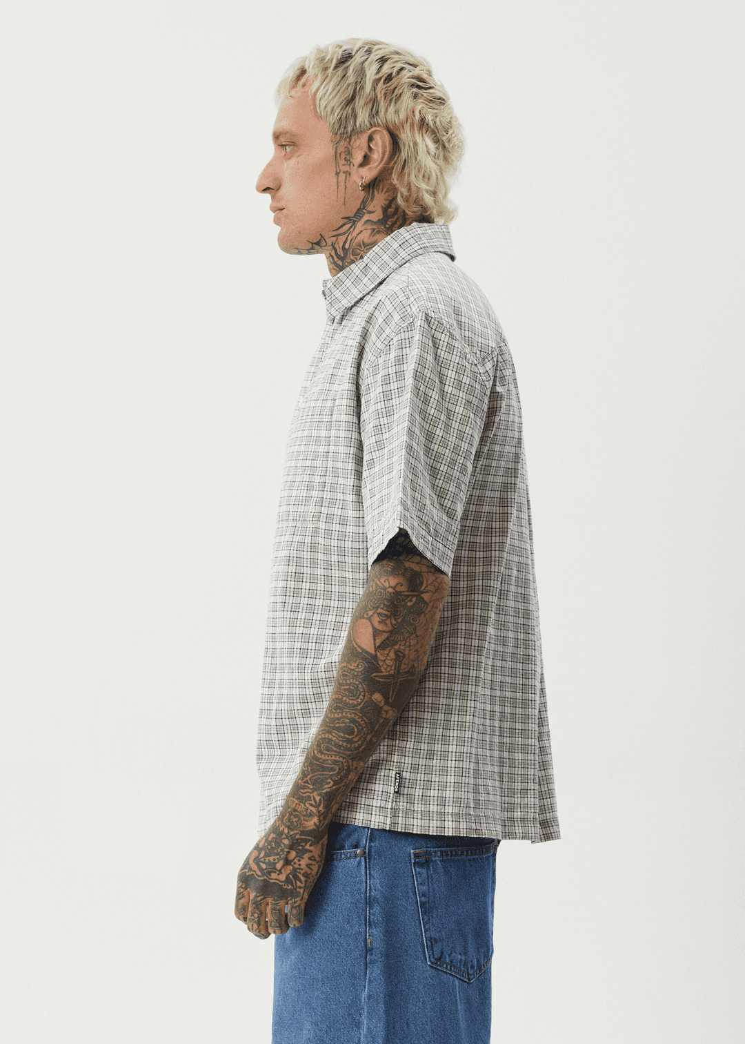 AFENDS Drew Seersucker Shirt short sleeve shirt AFENDS