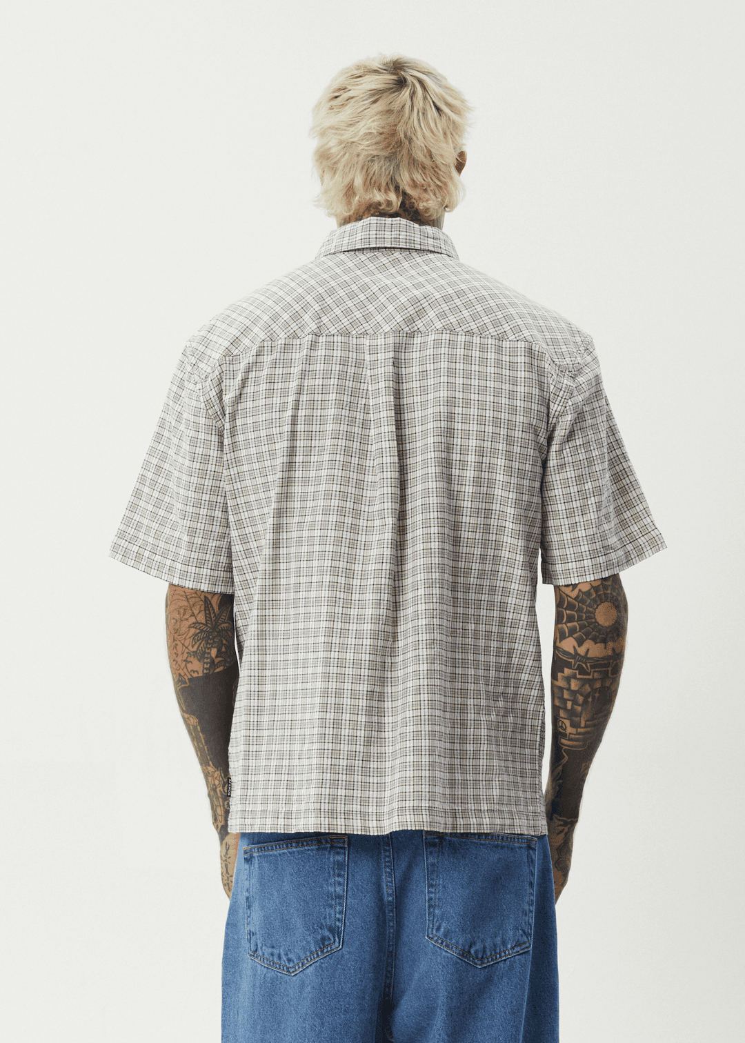 AFENDS Drew Seersucker Shirt short sleeve shirt AFENDS