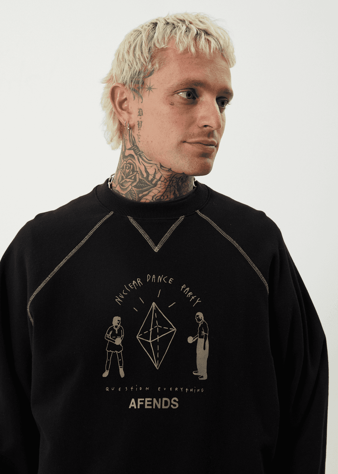 AFENDS Dance Party Crew Neck Jumper jumper AFENDS