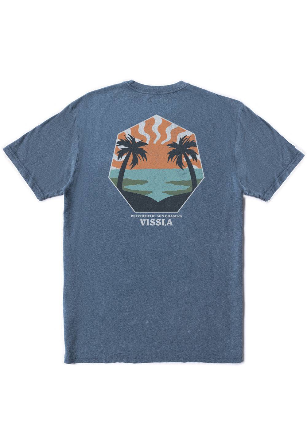 Vissla Psychedelic Palms Tee tee shirt Vissla SEA WATER S