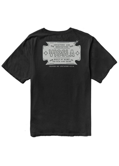 Vissla Razor Blade Premium Pkt Tee tee shirt Vissla Black S