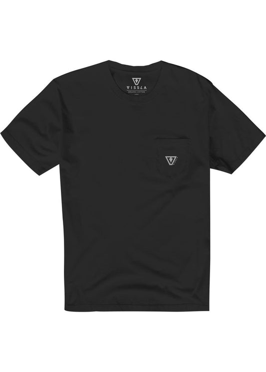 Vissla Established Premium PKT Tee tee shirt Vissla Black S