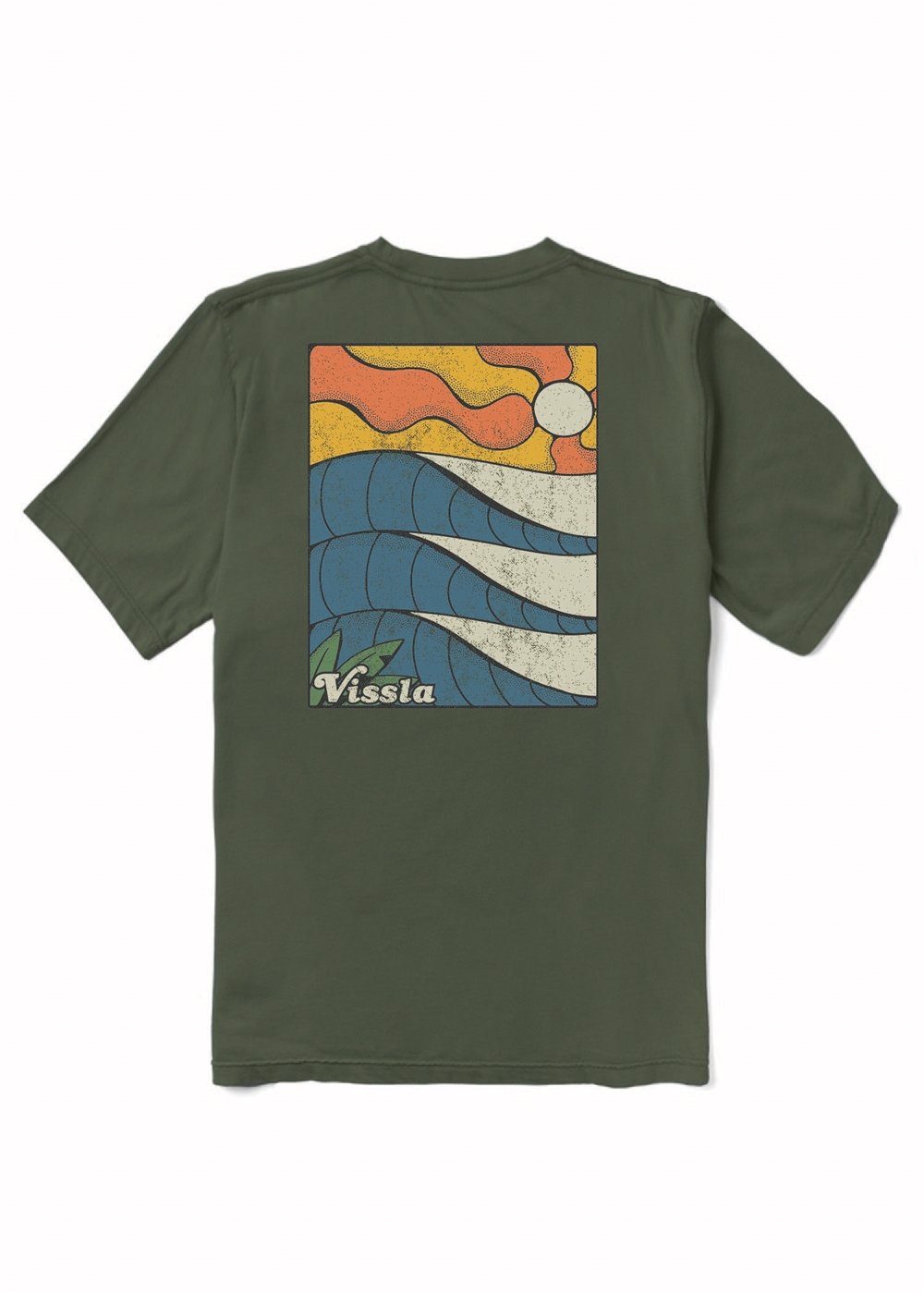 Vissla Caught Inside Premium Organic Pkt Tee tee shirt Vissla surplus L