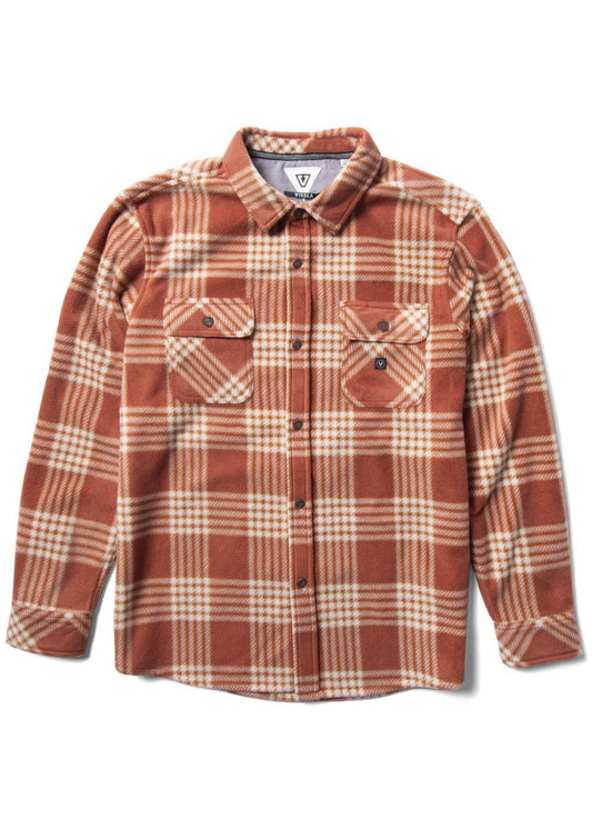 Vissla Eco-Zy LS Polar Flannel long sleeve shirt Vissla Barn Red S