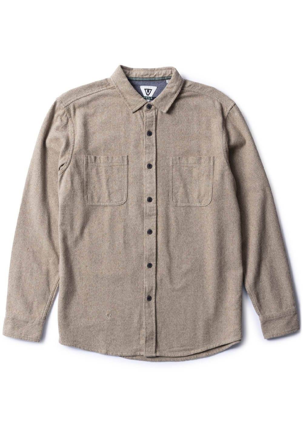 Vissla Shaper Eco Ls Flannel long sleeve shirt Vissla Dark Sand S