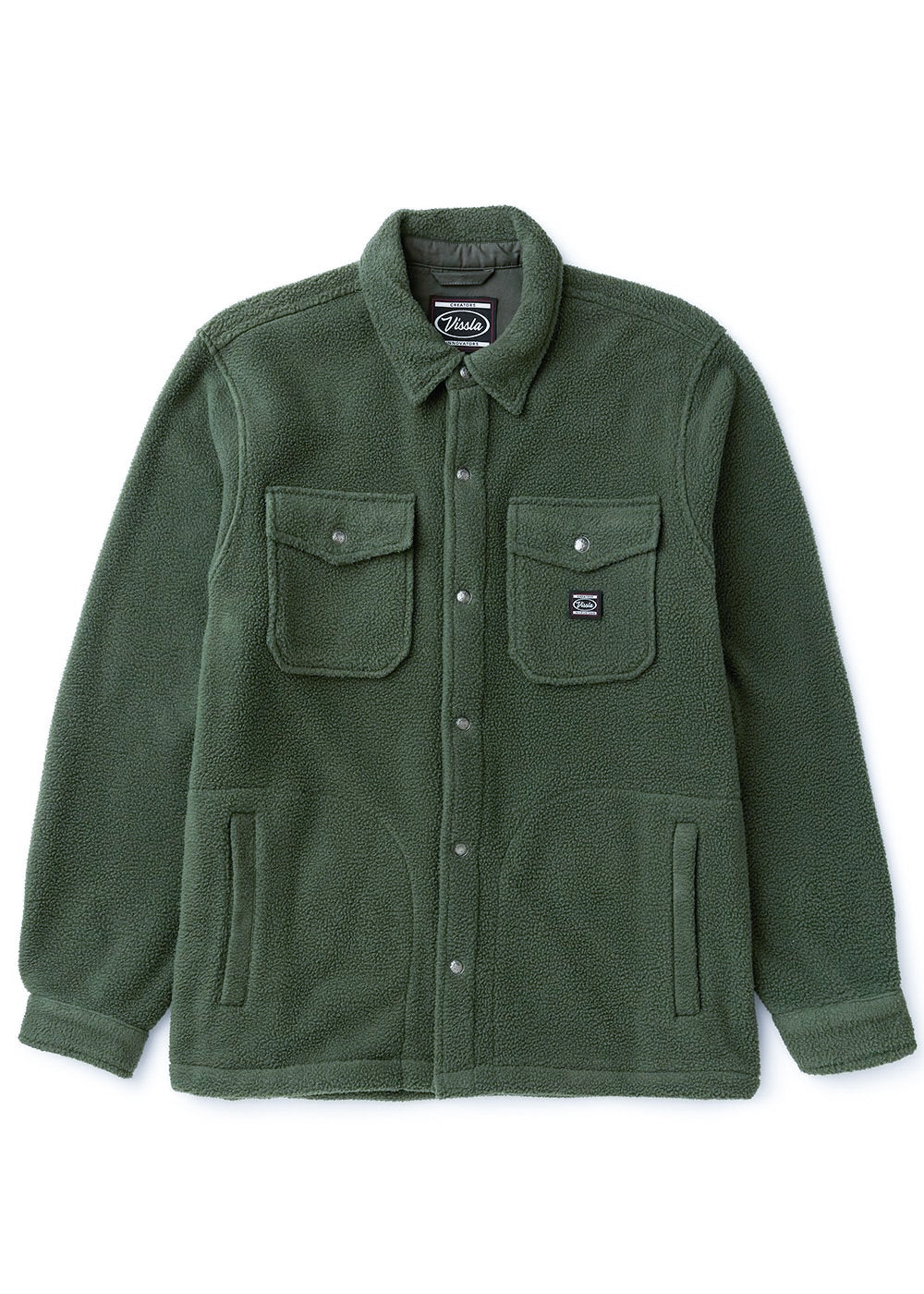 Vissla Peaks Sherpa Woven Shirt jacket Vissla vintage green L