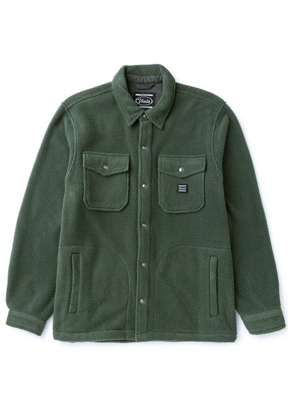 Vissla Peaks Sherpa Woven Shirt jacket Vissla vintage green L