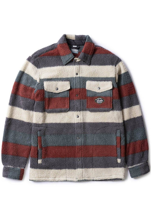 Vissla Peaks Sherpa Woven Shirt jacket Vissla Fired Brick S