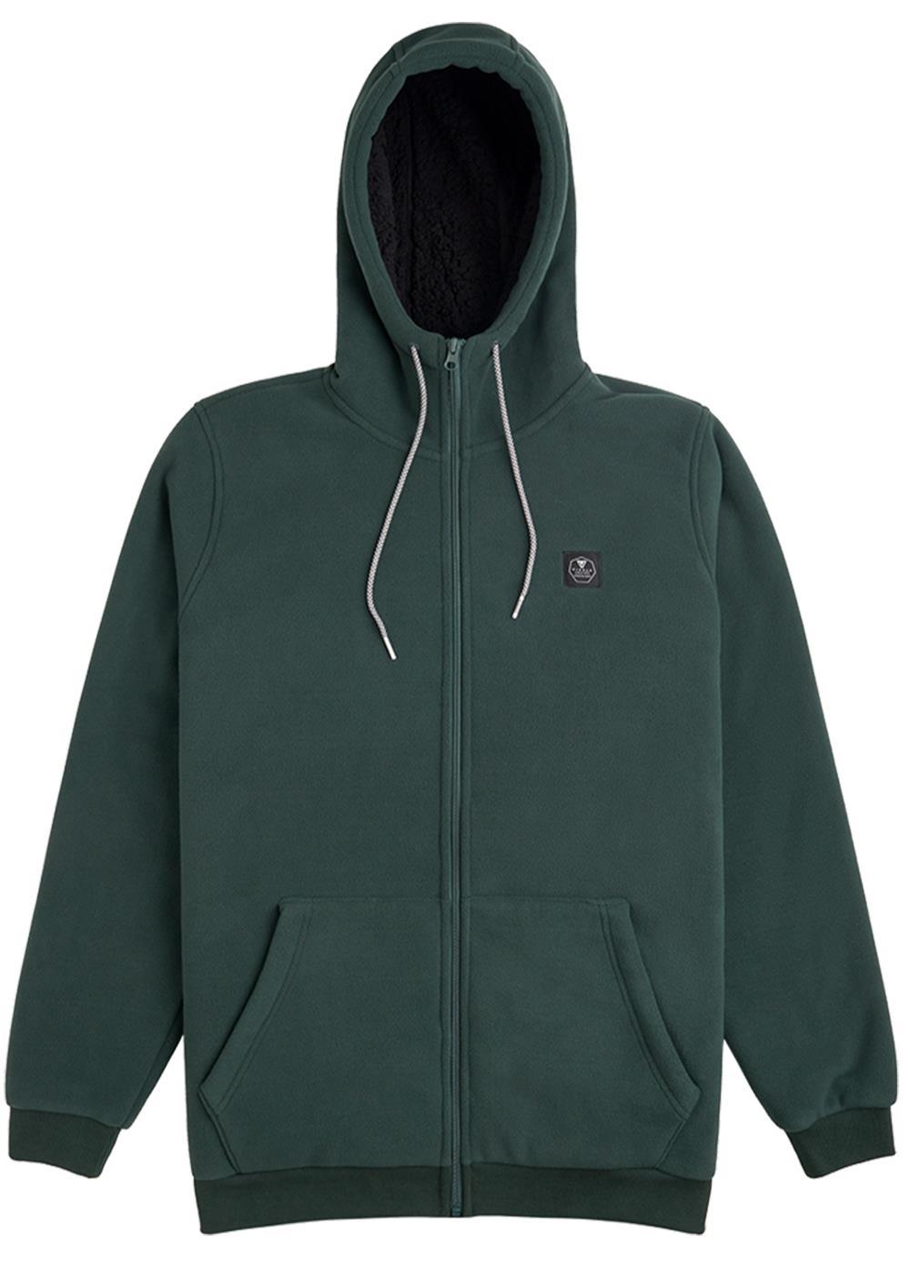 Vissla Eco-zy Polar Zip Hoodie Fleece hooded sweatshirt Vissla Evergreen L
