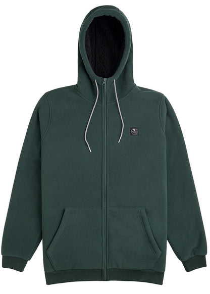 Vissla Eco-zy Polar Zip Hoodie Fleece hooded sweatshirt Vissla Evergreen L