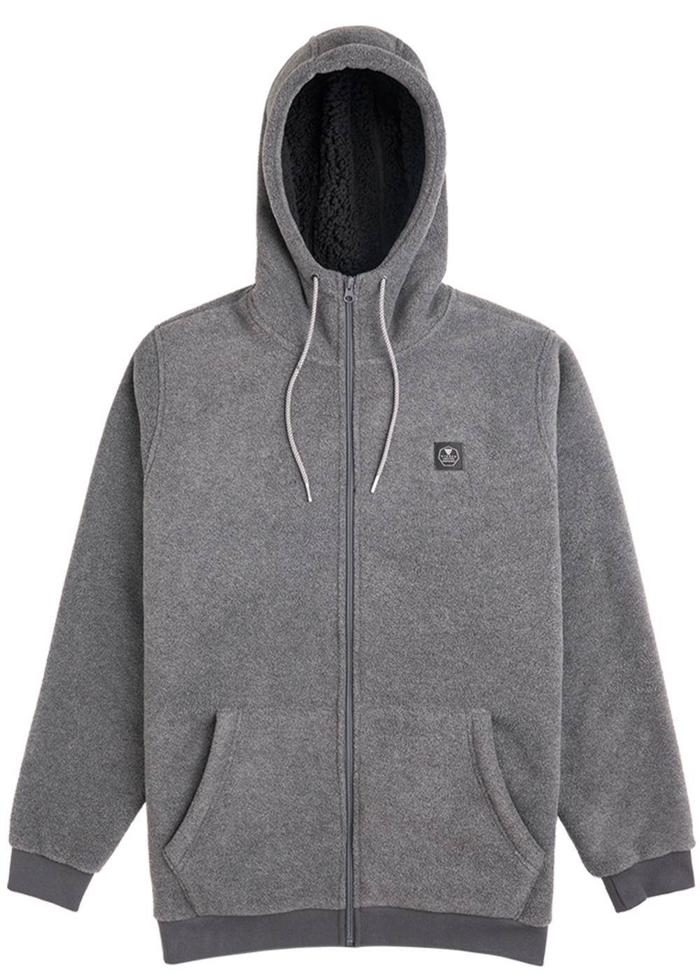 Vissla Eco-zy Polar Zip Hoodie Fleece hooded sweatshirt Vissla Charcoal XL