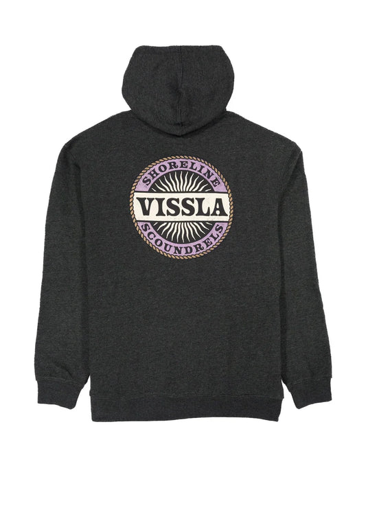 Vissla Scoundrels Hoodie Fleece hooded sweatshirt Vissla black heather S