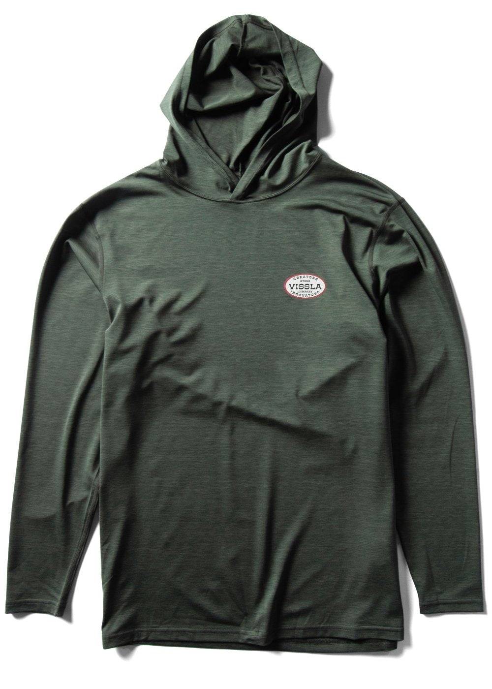 Vissla Twisted Eco Hooded Long Sleeve Lycra lycra Vissla military heather M