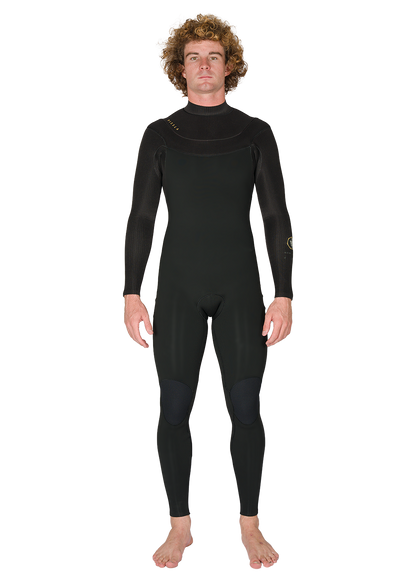 Vissla New Seas 3-2 U-Zip Wetsuit New Seas wetsuits Vissla Black MT
