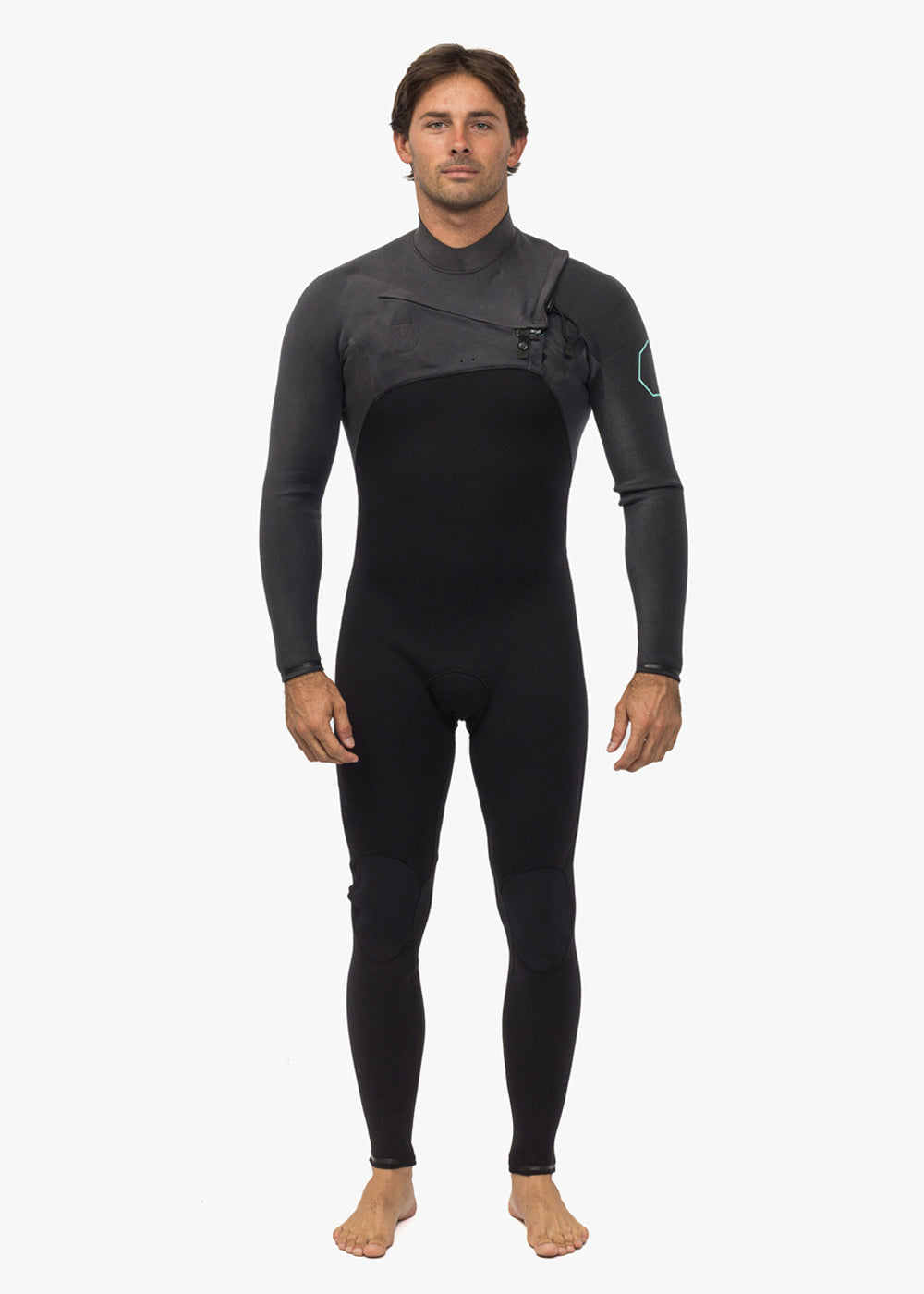 VIssla High Seas II 3-2 full chest zip high seas wetsuit Vissla Charcoal S