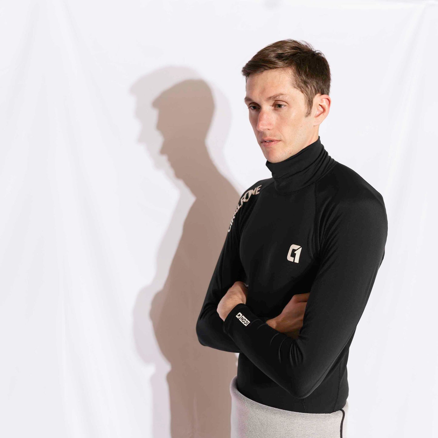 Mens LONG Sleeve Thermal Rash Vest - ICON Polypro Thermal Rash Vest Circle One Surf