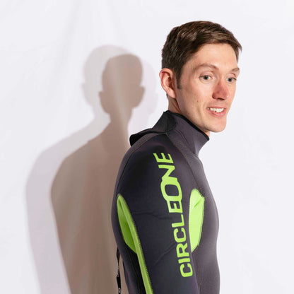 Mens 4/3mm Spring Wetsuit FAZE GBS Back Zip Wetsuit Mens Circle One Surf