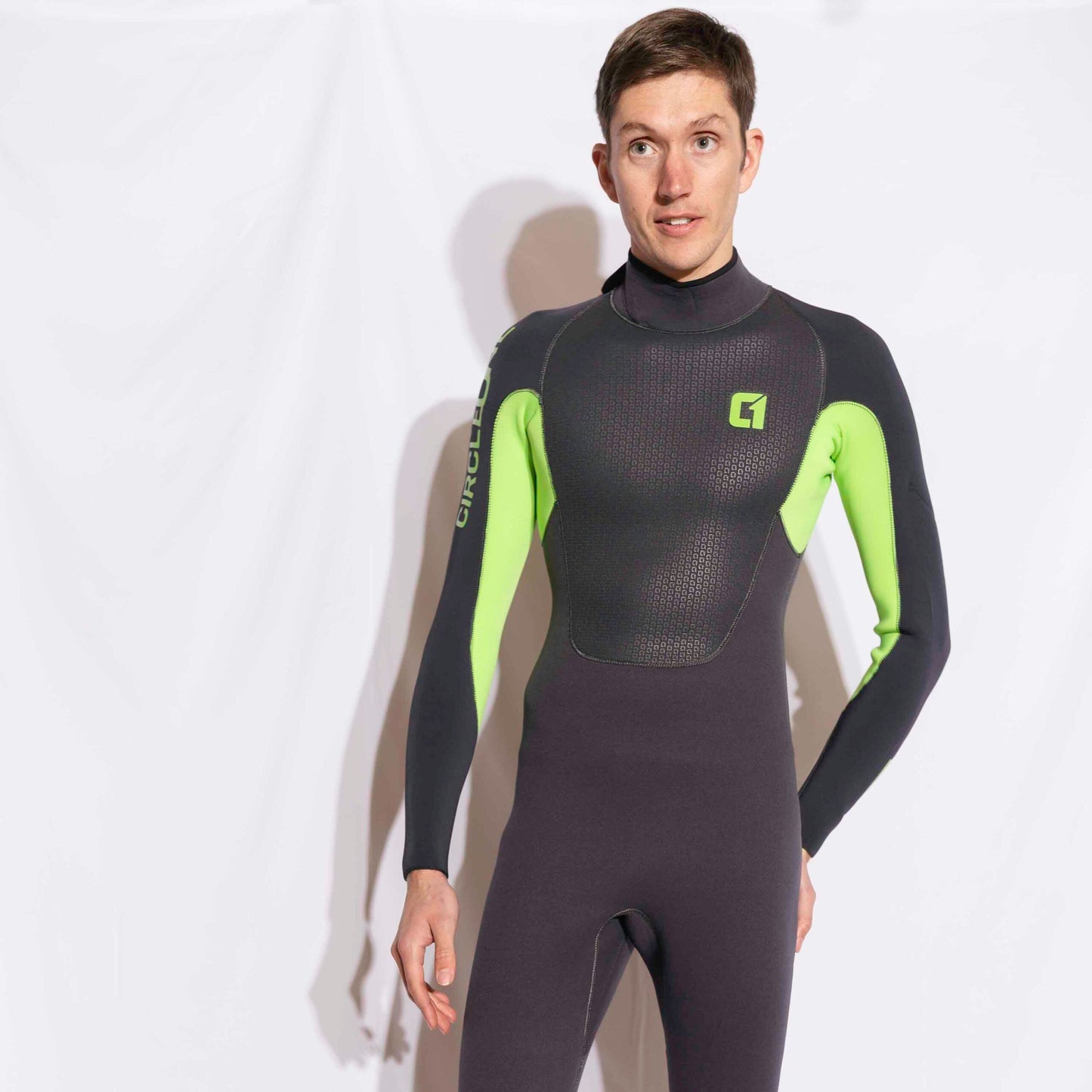 Mens 4/3mm Spring Wetsuit FAZE GBS Back Zip Wetsuit Mens Circle One Surf