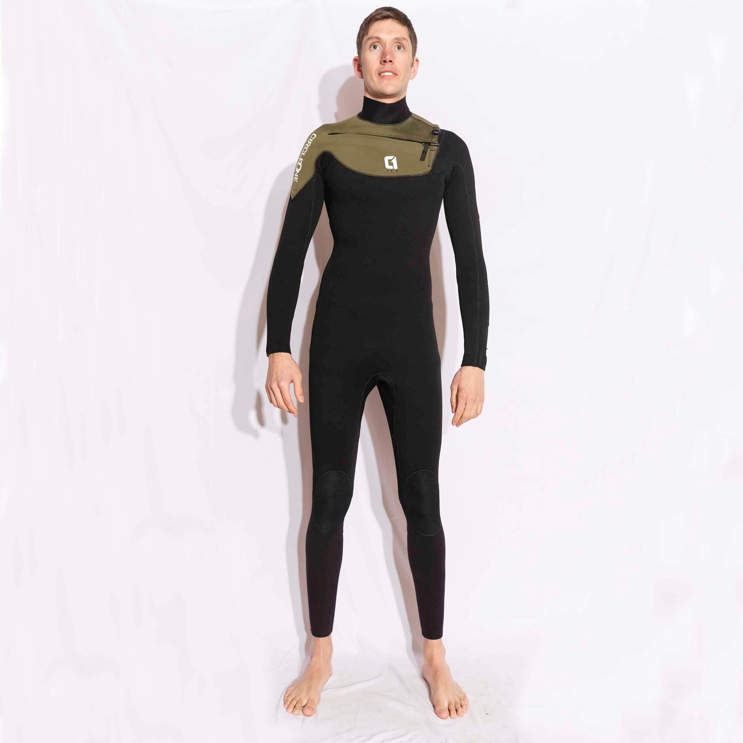 Mens 5/4mm Winter Wetsuit ICON GBS Chest Zip Wetsuit Mens Circle One Surf S