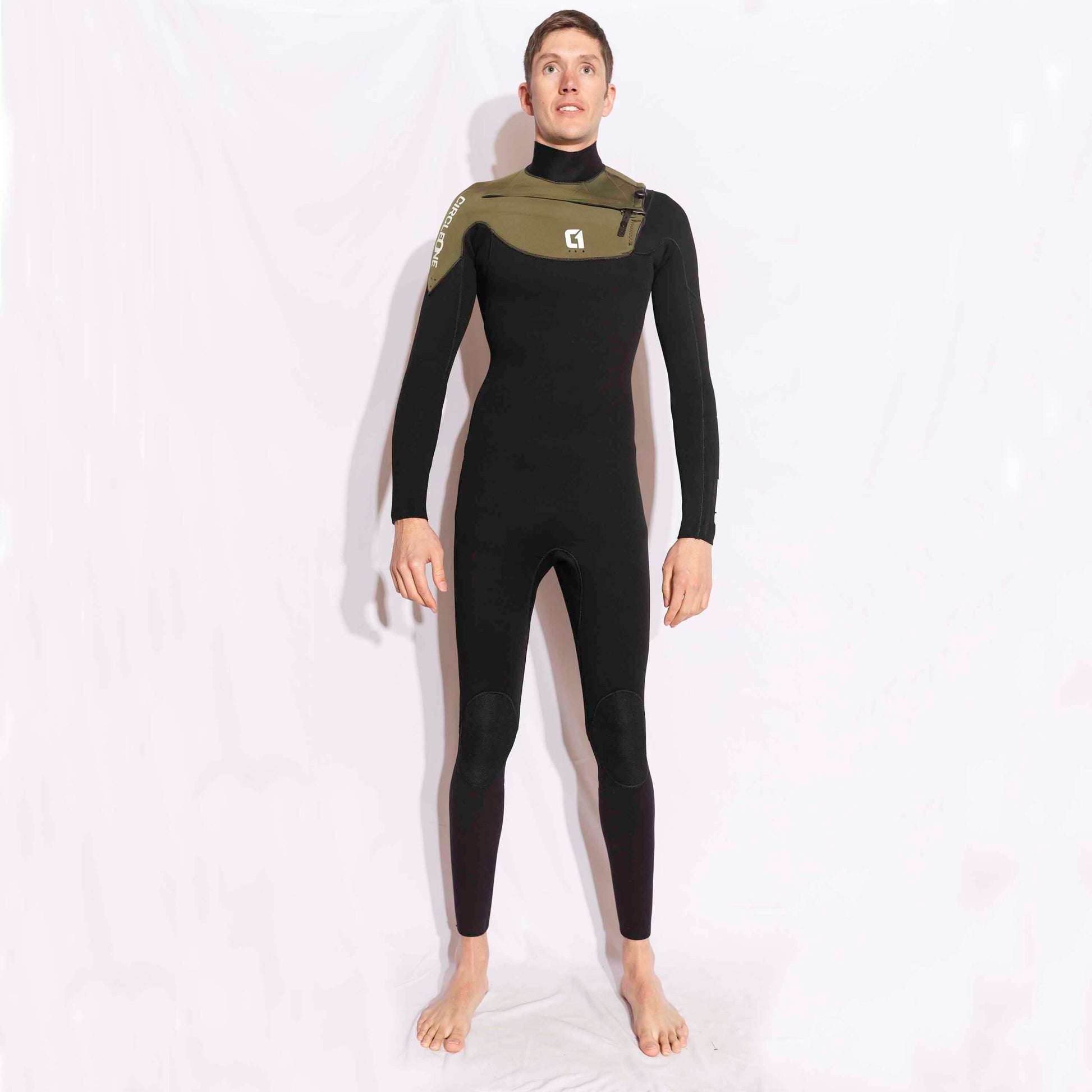 Mens 5/4mm Winter Wetsuit ICON GBS Chest Zip Wetsuit Mens Circle One Surf S